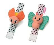 infantino wrist rattles: fluttering butterfly and adorable lady bug delight logo