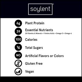 img 2 attached to 🍫 24 Pack of Soylent Squared Gluten-Free Vegan Protein Bars with Peanut Butter Chocolate Chip Flavor: Complete Nutrition