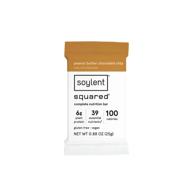 🍫 24 пачка батончиков soylent squared без глютена веганского протеина с ароматом арахисового масла и шоколадными чипсами: полноценное питание логотип