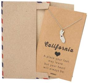img 1 attached to Quan Jewelry California Necklace Inspirational
