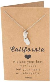 img 3 attached to Quan Jewelry California Necklace Inspirational