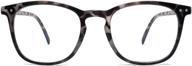 👓 amomoma retro square blue light reading glasses for women men, classic adjustable computer reader am6019 logo