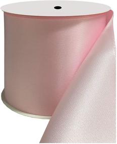 img 3 attached to 🎀 DUOQU 3 Inch Wide Double Face Satin Ribbon: 10 Yards Roll in Multiple Colors - Elegant Pearl Pink