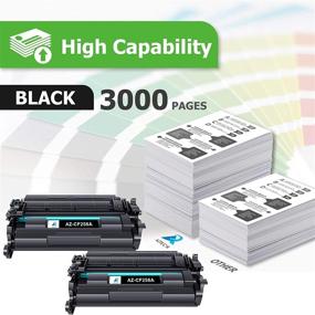 img 3 attached to Premium Aztech Compatible Toner Cartridge Replacement for HP 58A CF258A 58X CF258X - Black 2-Pack for HP Pro M404/M428 Series Printers