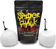 spider chalk 6oz refillable chalk sock ball (2-pack, 3oz each) - lab-grade magnesium carbonate powder for powerlifting, weightlifting, and rock climbing - no mess bag, 2 pocket-sized pouches included логотип