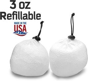 img 1 attached to Spider Chalk 6oz Refillable Chalk Sock Ball (2-Pack, 3oz Each) - Lab-Grade Magnesium Carbonate Powder for Powerlifting, Weightlifting, and Rock Climbing - No Mess Bag, 2 Pocket-Sized Pouches Included