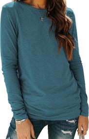 img 4 attached to AUTOMET Shirts Womens Crewneck Underscrub Outdoor Recreation