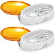 улучшите освещение вашего автодома с partsam 2pcs oval led rv exterior porch utility light - замена осветительного прибора 12 в для автодомов, прицепов, кемперов и прицепов 5-й категории. логотип