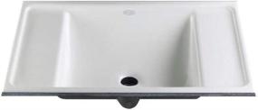 img 2 attached to 🚽 White KOHLER K-2838-0 Ledges Undercounter Bathroom Sink for Enhanced SEO