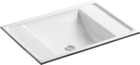 img 4 attached to 🚽 White KOHLER K-2838-0 Ledges Undercounter Bathroom Sink for Enhanced SEO