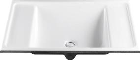 img 3 attached to 🚽 White KOHLER K-2838-0 Ledges Undercounter Bathroom Sink for Enhanced SEO
