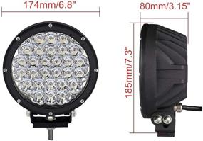 img 1 attached to 🚗 High-Performance 7 Inch Round LED Driving Light - 140W 14000LM - Front Bumper Grille Guards for Offroad Jeep Wrangler JK TJ YJ Ford Toyota Pickup 4WD 4X4 ATV SUV Boat Truck Bulldozer Excavator Forklift