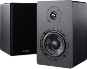 img 4 attached to 🔊 Best Buy: Micca PB42X Powered Bookshelf Speakers (Pair) - 30W RMS, Active Near Field Studio Monitors - 2-Way, Black