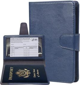 img 4 attached to 🧳 Teskyer Passport Vaccine Leather Protector - Top Travel Accessories for Passport Covers