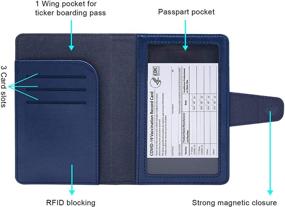 img 3 attached to 🧳 Teskyer Passport Vaccine Leather Protector - Top Travel Accessories for Passport Covers