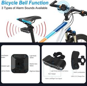 img 1 attached to 🚲 JIAN BOLAND Smart Bike Tail Light: Turn Signals, Anti-Theft Alarm, Brake Light - Waterproof & Rechargeable - Easy Installation