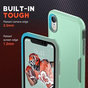 img 1 attached to 📱 NTG iPhone XR Case - Heavy-Duty Tough Rugged Lightweight Slim Shockproof Protective Cover for iPhone XR 6.1 inch