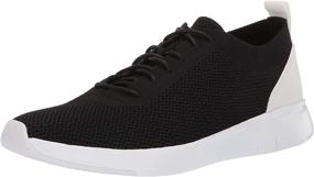 img 4 attached to FitFlop Mens FLEXKNIT Sneaker Black Men's Shoes in Fashion Sneakers