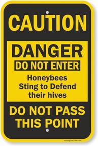 img 4 attached to 🏡 Defend Your Property with Enter Honeybees SmartSign Aluminum: Enhanced Protection for Your Home