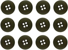 img 3 attached to 👕 ButtonMode Military Army Buttons Set: 12 Olive Drab 19mm Buttons