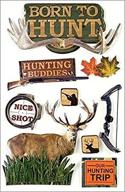 🦌 paper house productions stdm-0006e 3d cardstock stickers: born to hunt - lifelike adhesive decorations logo