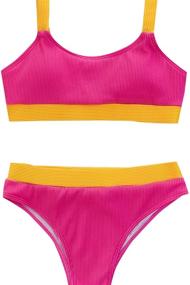 img 2 attached to 👙 Verdusa Women's Padded Bikini Swimsuit - Trendy Women's Clothing for Summer