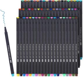 img 4 attached to Vibrant 60 Colors: Journal Pens Fine Point Pens for Note-Taking, Calendar, Art Projects & Scrapbook – Supplies for Colorful Creativity!
