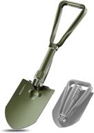 high carbon steel folding camping shovel by redcamp - tri-fold handle entrenching tool with cover логотип