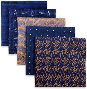 img 4 attached to Pieces Assorted Pocket Square Handkerchiefs