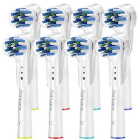 img 4 attached to 🦷 Oral B Braun Replacement Toothbrush Heads, 8 Count Precision Clean Electric Brush Heads Refill - Compatible with Oral B Electric Toothbrush Models 7000, Pro 1000, 9600, 5000, 3000, 8000