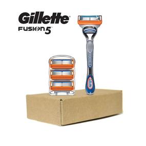 img 3 attached to 🪒 Gillette Fusion5 Razors for Men: 1 Razor + 4 Refills with Lubrastrip for an Advanced Shaving Experience