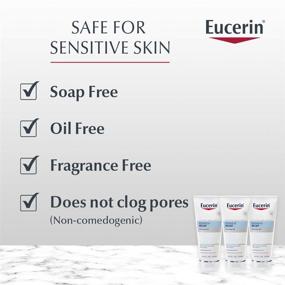 img 1 attached to 🌿 Eucerin Redness Relief Cleansing Gel - Fragrance Free, Gentle Cleanser for Sensitive Skin - 6.8 fl. oz. Tube (Pack of 3)