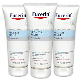 img 4 attached to 🌿 Eucerin Redness Relief Cleansing Gel - Fragrance Free, Gentle Cleanser for Sensitive Skin - 6.8 fl. oz. Tube (Pack of 3)