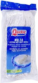 img 2 attached to Highly Absorbent Quickie Cotton Wet Mop Refill #16: Ideal for Tackling Tough Messes and Boosting Cleaning Power with Hassle-free Wringing