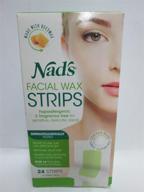 nad's facial wax strips - pack of 24 for effective hair removal logo