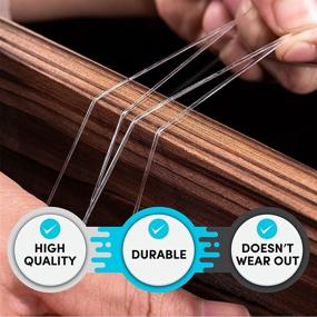 img 2 attached to 🔮 328ft Clear Stretch Magic Band Floss Thread for Jewelry Making Craft - 1mm Stretchy Bracelet String with Great Bead Stretch Cord - Thin Plastic Beading Cord