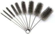 9-piece stainless steel pipe cleaning brush set for auto parts, bottles, guns, tubes, etc. logo