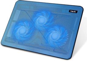 img 4 attached to 🔥 HAVIT HV-F2056 Slim Portable USB Powered Laptop Cooler Cooling Pad - 15.6-17 Inch (Blue) with 3 Fans