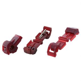 img 4 attached to 🔴 AIRIC T-Tap Wire Connectors Quick Splices 100PCS - Red 22-18 Gauge Terminals for Self-Stripping Radio Wire Splice