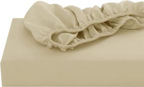 img 1 attached to BOURINA Twin Size Camel Fitted Sheet: Premium Quality 1-Piece Microfiber, Snug Fit, Wrinkle Free Solution