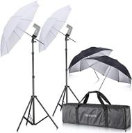 enhance your portrait photography with neewer off camera double speedlight flash shoemount swivel soft umbrella kit logo