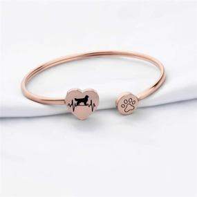 img 3 attached to 🐶 Dachshund Retriever Pitbull Girls' Jewelry: FUSTMW Bracelet for Dog Lovers!