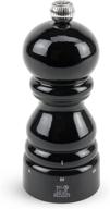 🧂 premium peugeot paris u'select salt mill, 5-inch, black lacquer - perfect for seasoning with style logo