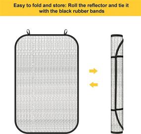 img 1 attached to 🌞 RVNOVUS RV Window Shade - 16X25 Sun Shield Solar Cover for Trailer Camper Windows