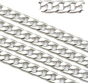 img 4 attached to 🔗 High-Quality 5ft Stainless Steel Figaro Chains for Jewelry Making & DIY (SC-1007-G) - Perfect Findings