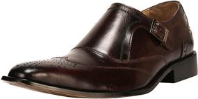 img 4 attached to Liberty Leather Classic Single Buckle Men's Shoes