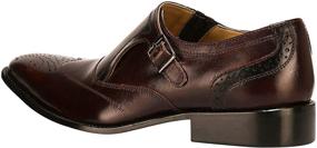 img 2 attached to Liberty Leather Classic Single Buckle Men's Shoes