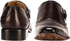 img 1 attached to Liberty Leather Classic Single Buckle Men's Shoes