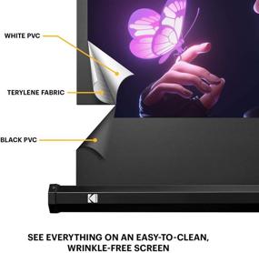 img 2 attached to 🎬 KODAK 80” Projection Movie Screen: Lightweight, Portable, and Adjustable Stand - Perfect for Home, Office, School, and Church Use!