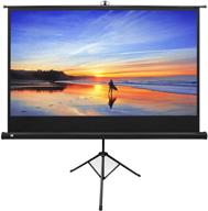 🎬 kodak 80” projection movie screen: lightweight, portable, and adjustable stand - perfect for home, office, school, and church use! logo